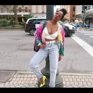 The must-have shaggy, yarn jacket!!